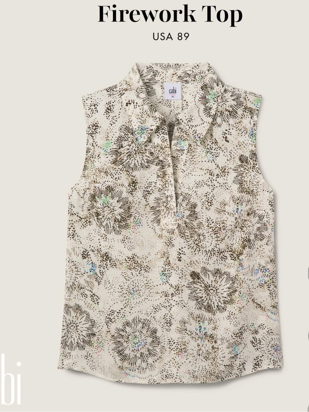 Cabi firework top